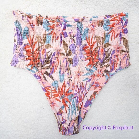 NEW Free People Citrine Dakota  aloha blooms floral bikini bottom, size M - Picture 7 of 13